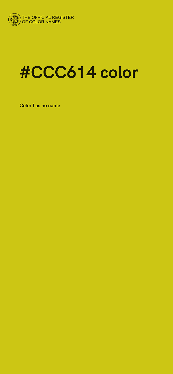 #CCC614 color image