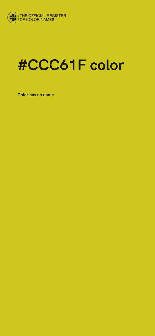 #CCC61F color image