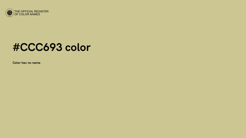 #CCC693 color image