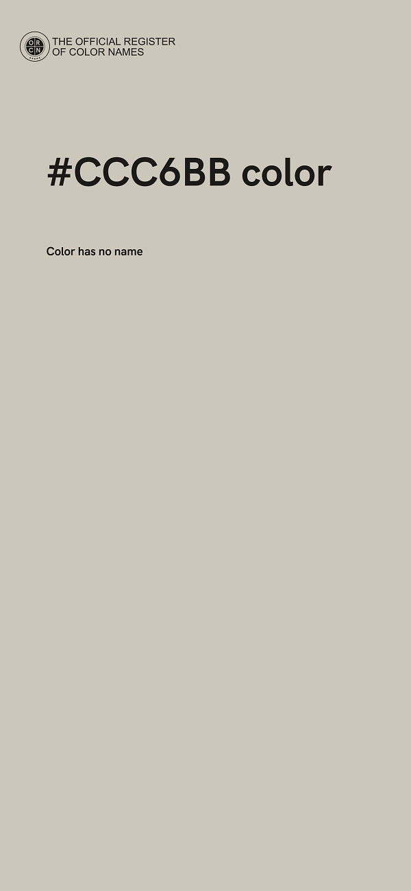 #CCC6BB color image