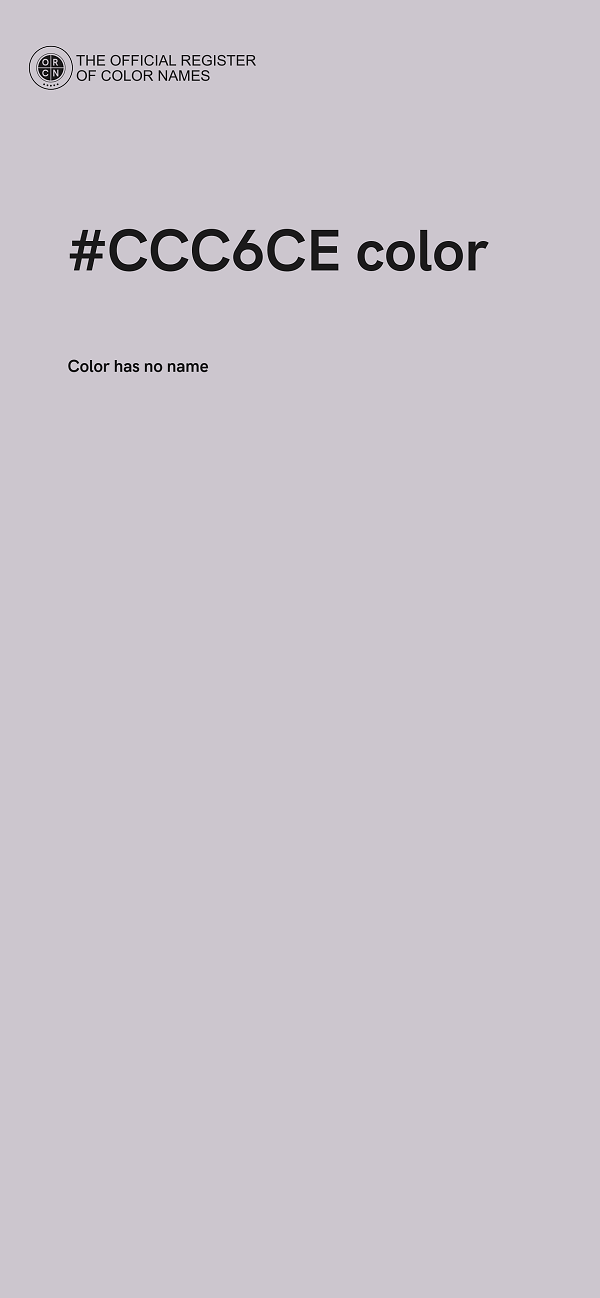 #CCC6CE color image