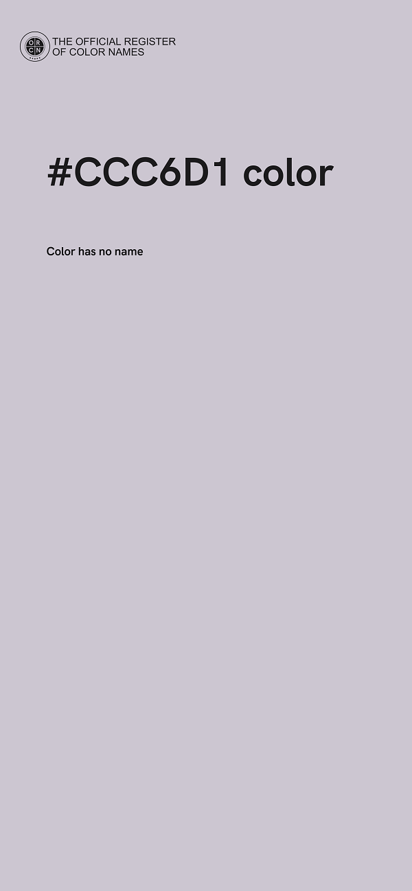 #CCC6D1 color image