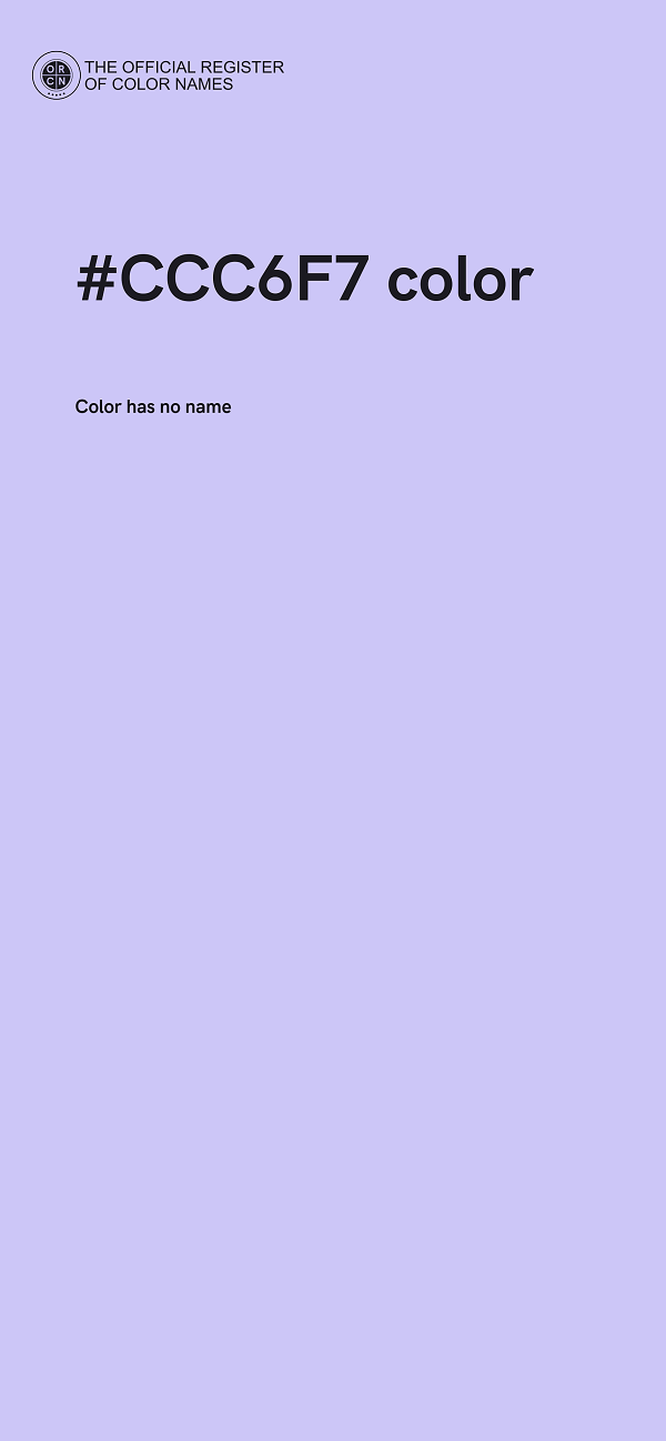#CCC6F7 color image