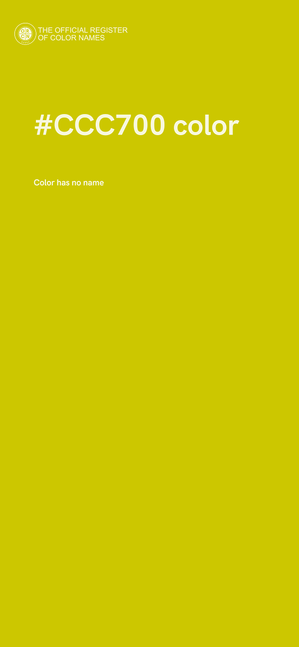 #CCC700 color image