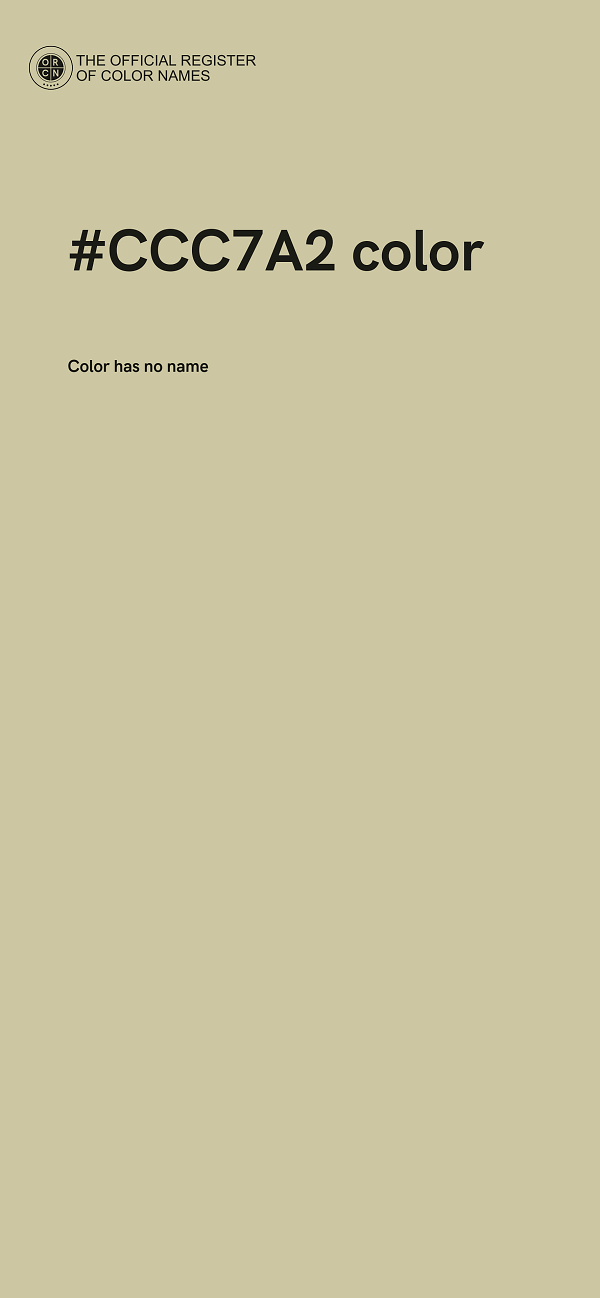 #CCC7A2 color image