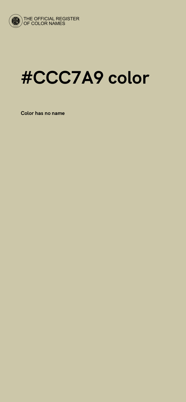 #CCC7A9 color image