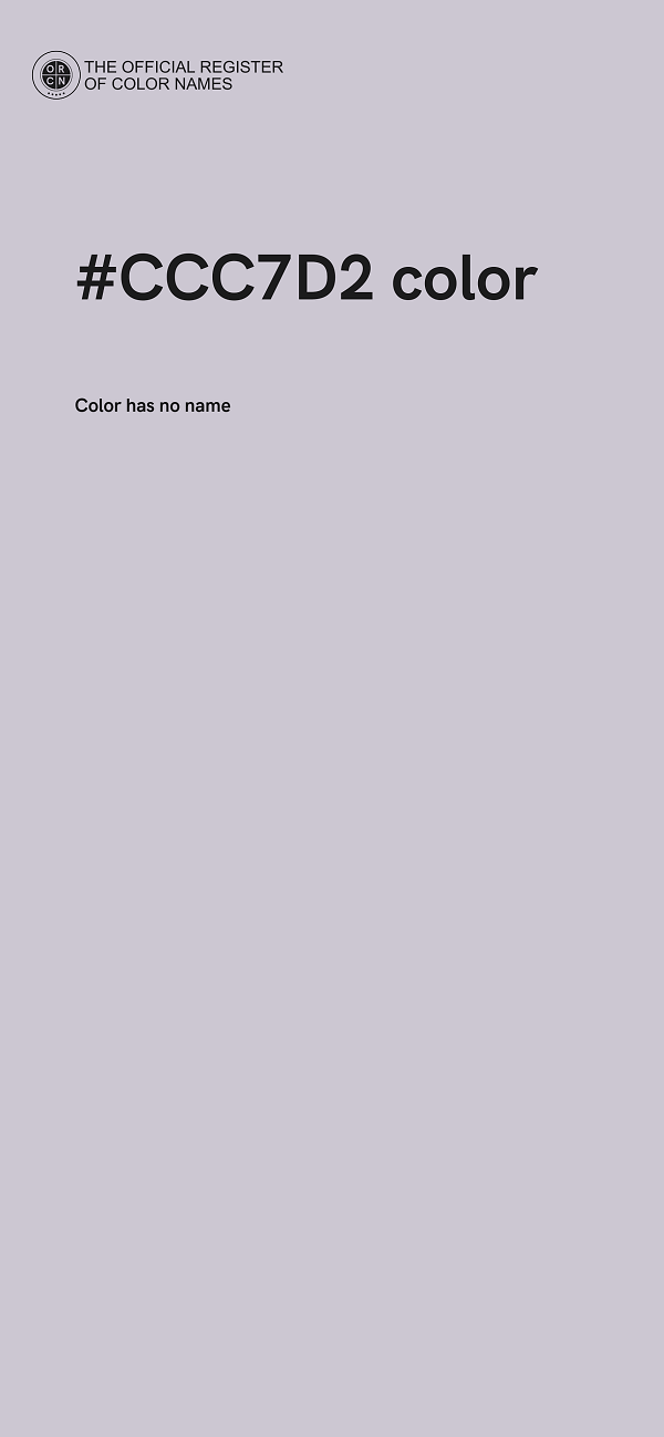 #CCC7D2 color image