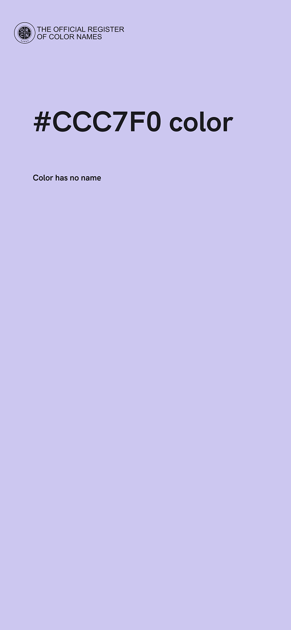 #CCC7F0 color image