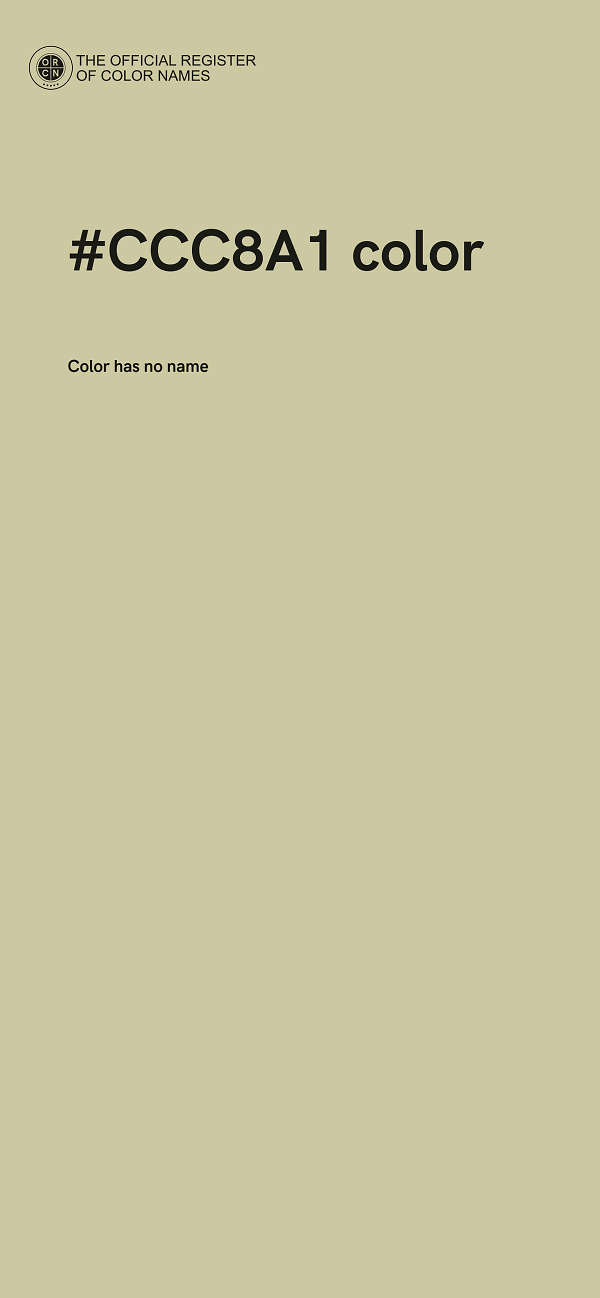 #CCC8A1 color image