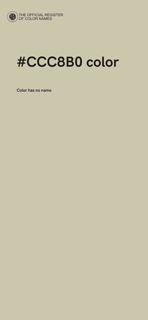 #CCC8B0 color image