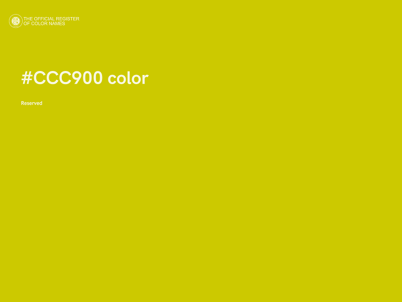 #CCC900 color image