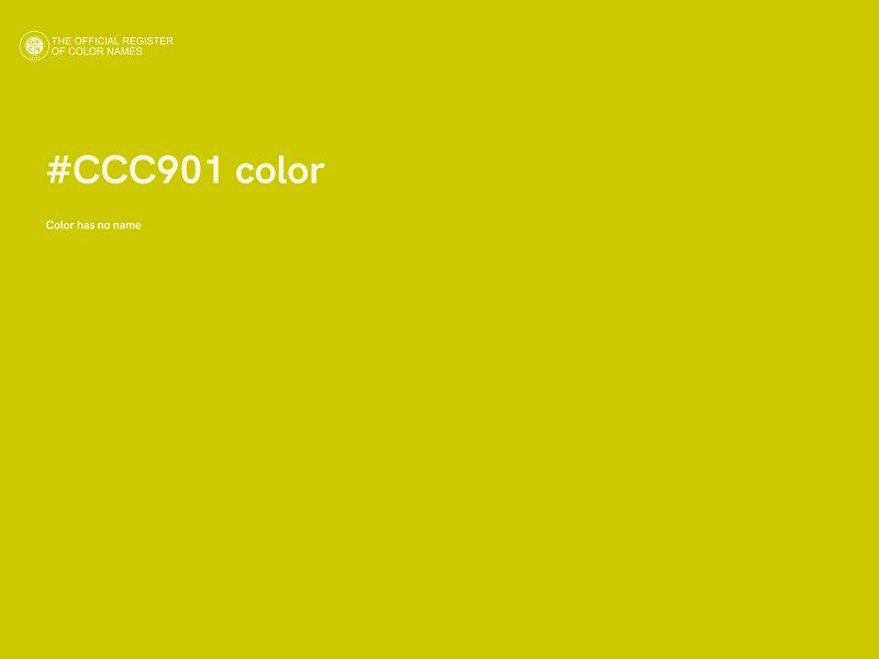 #CCC901 color image