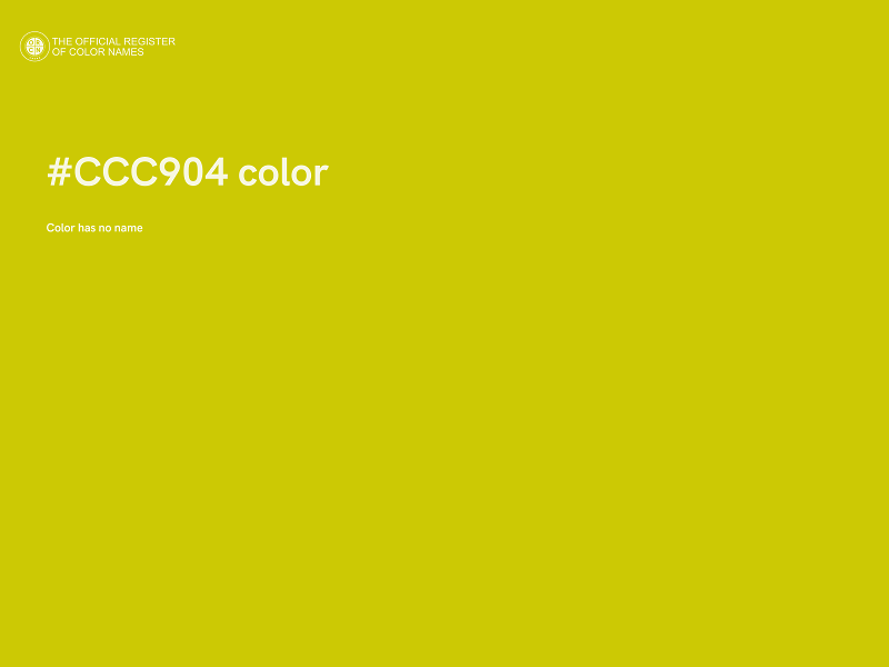 #CCC904 color image