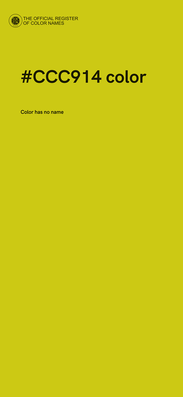 #CCC914 color image