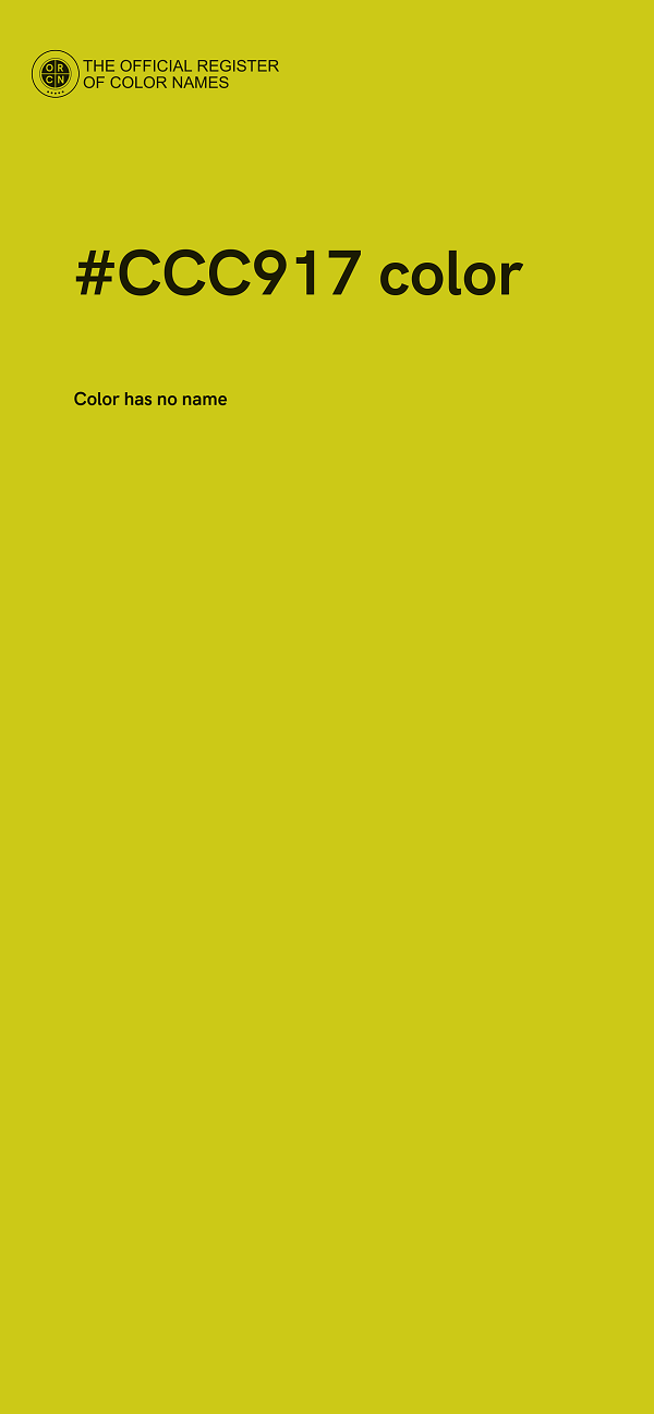 #CCC917 color image