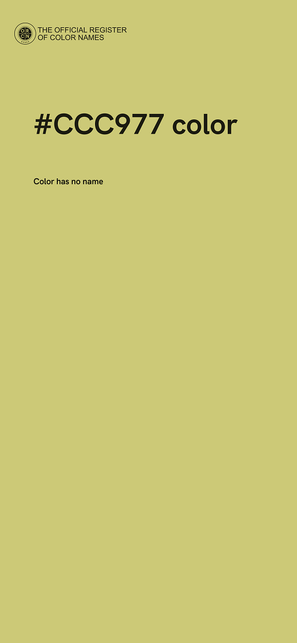 #CCC977 color image