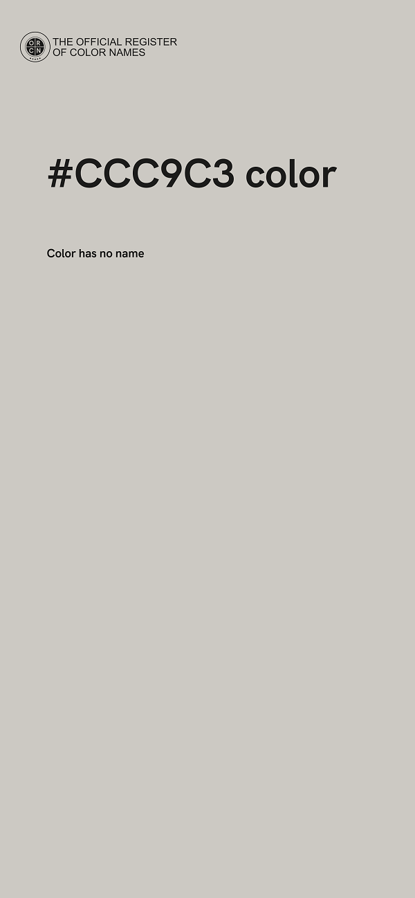 #CCC9C3 color image