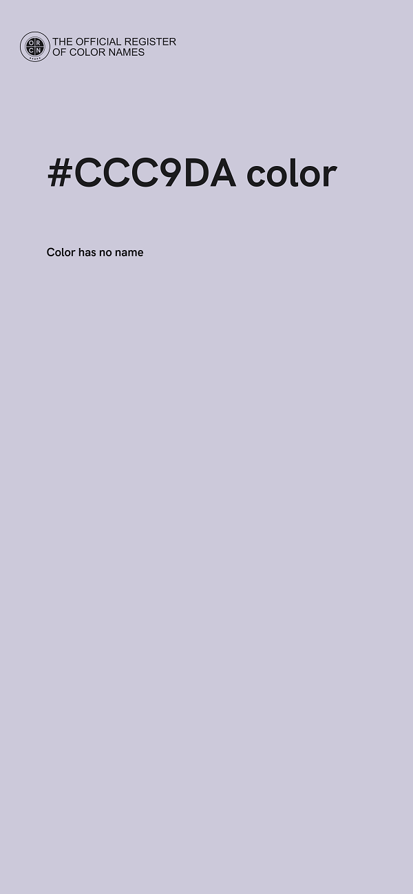 #CCC9DA color image