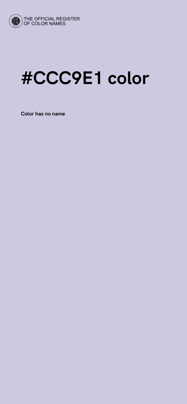 #CCC9E1 color image