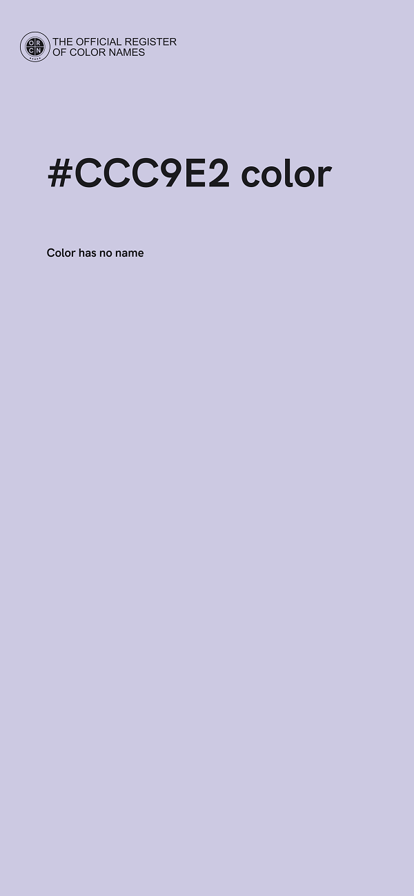 #CCC9E2 color image