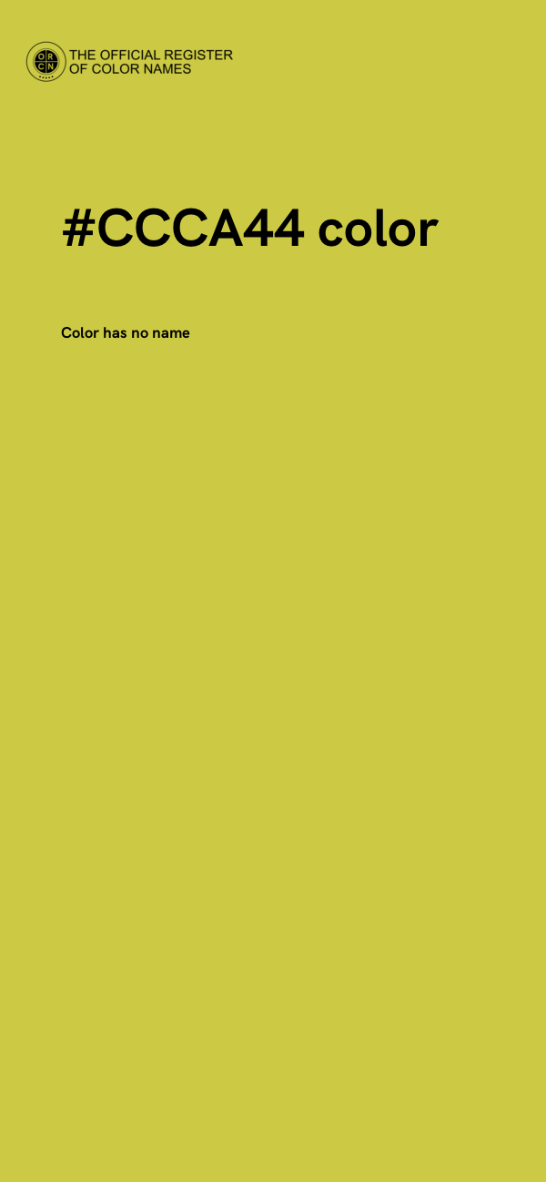 #CCCA44 color image
