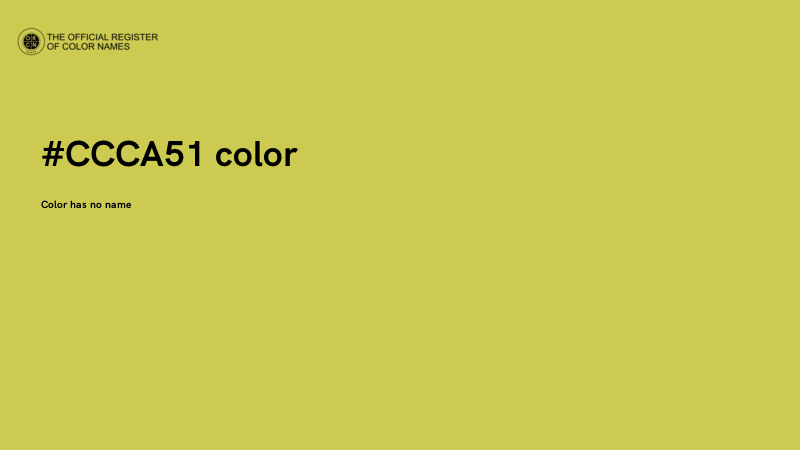 #CCCA51 color image