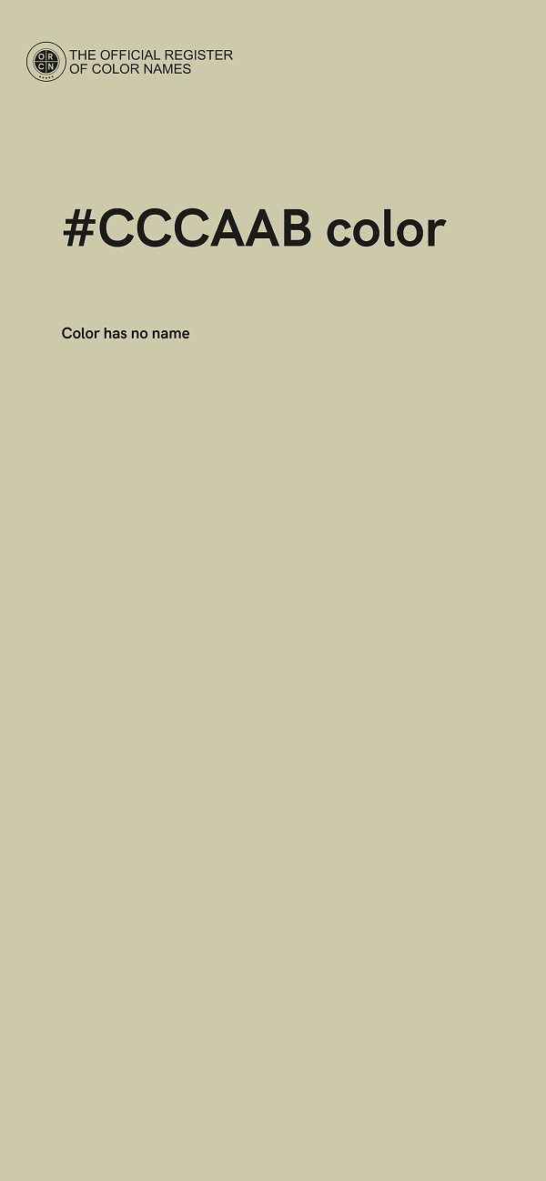 #CCCAAB color image