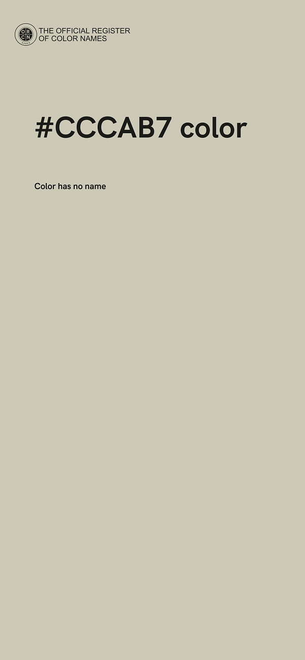 #CCCAB7 color image