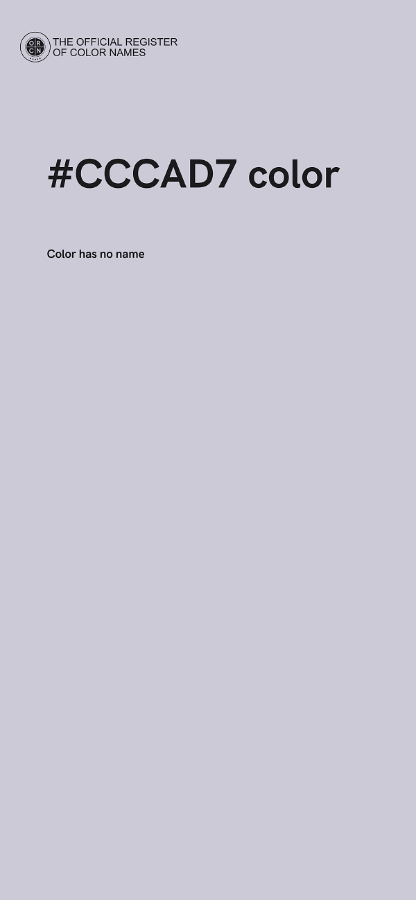 #CCCAD7 color image