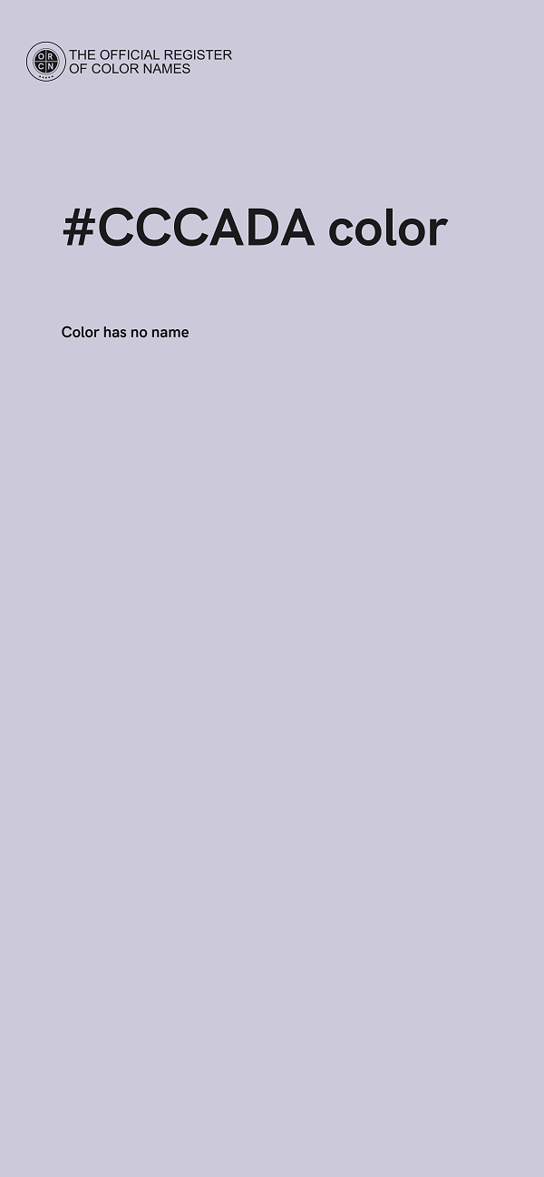 #CCCADA color image