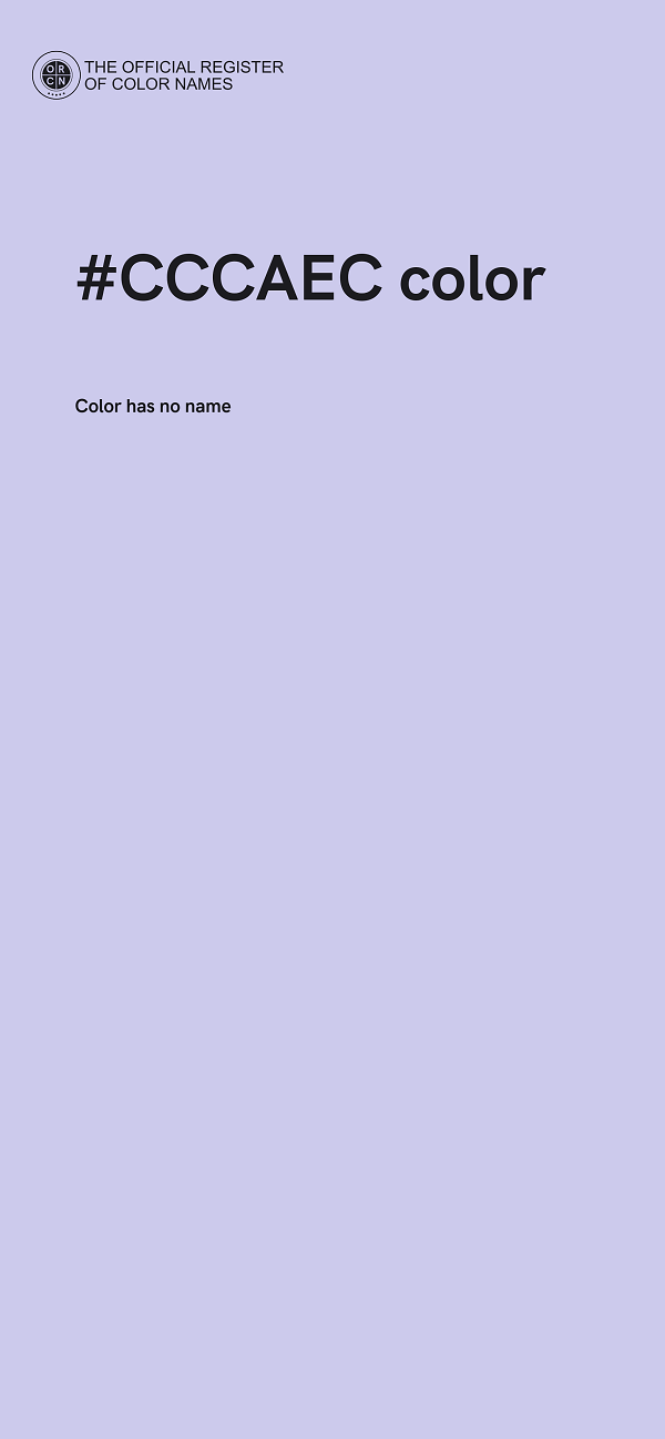 #CCCAEC color image