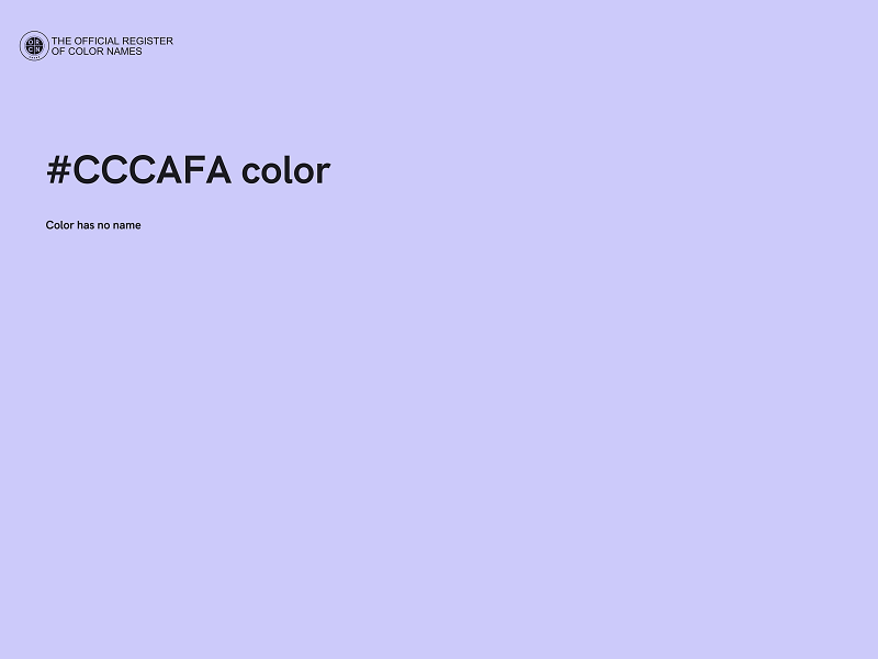 #CCCAFA color image