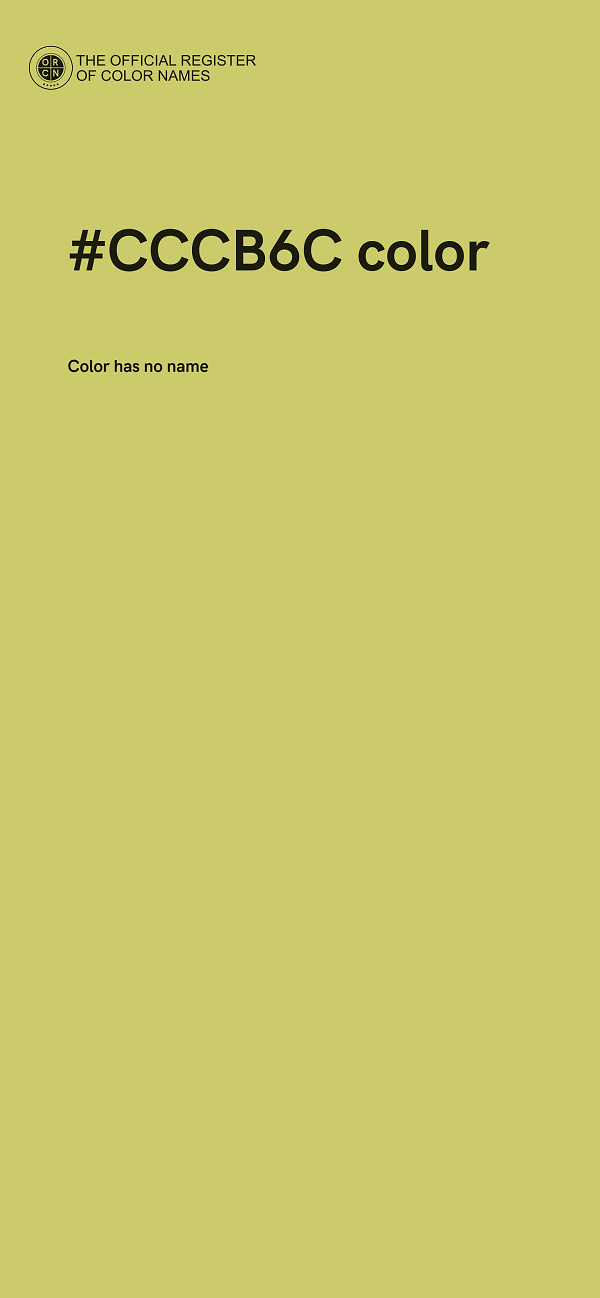 #CCCB6C color image