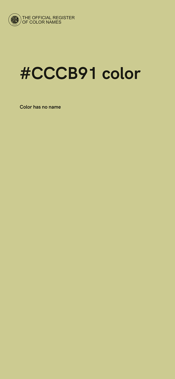 #CCCB91 color image