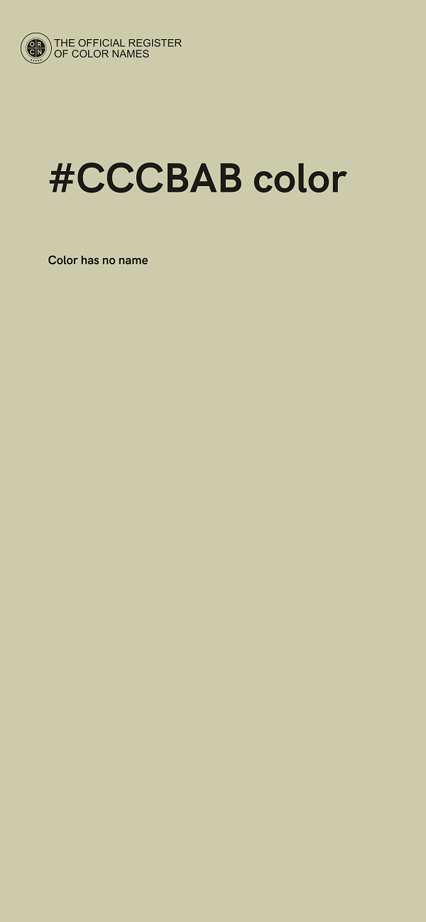 #CCCBAB color image