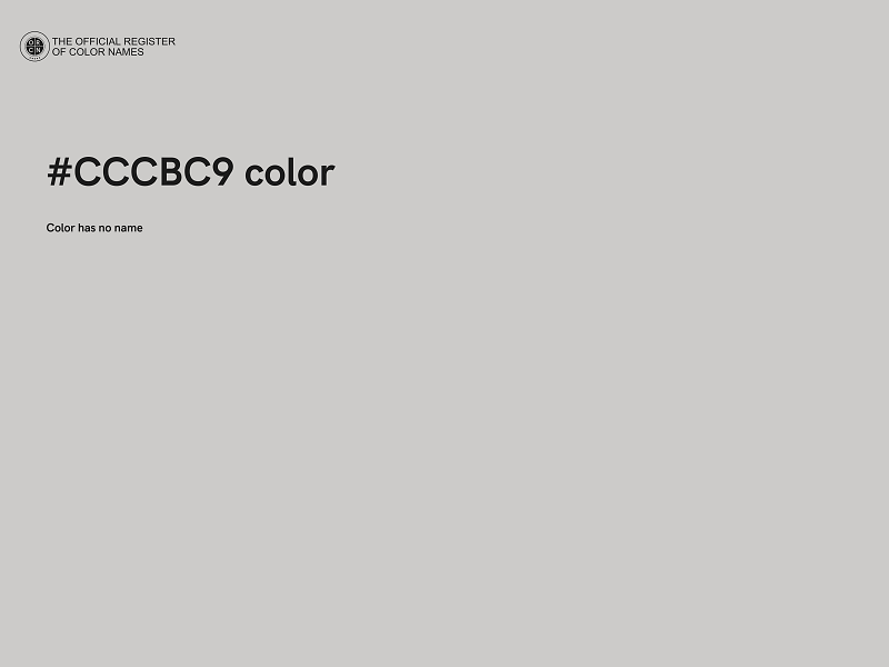 #CCCBC9 color image