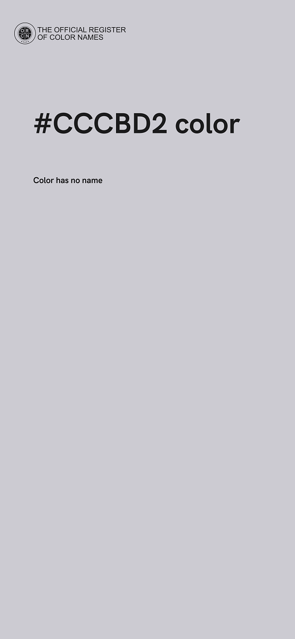 #CCCBD2 color image