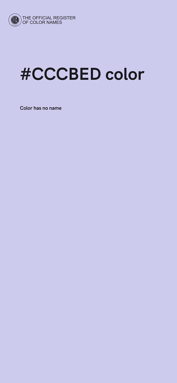 #CCCBED color image