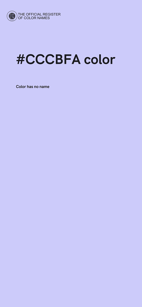 #CCCBFA color image