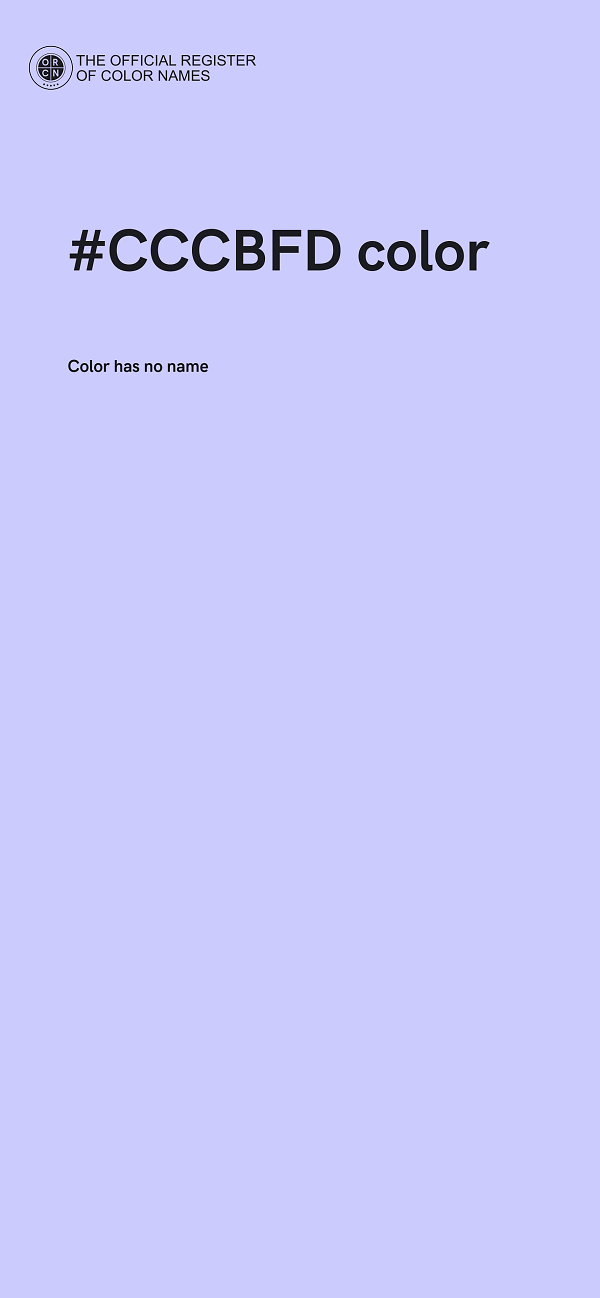 #CCCBFD color image