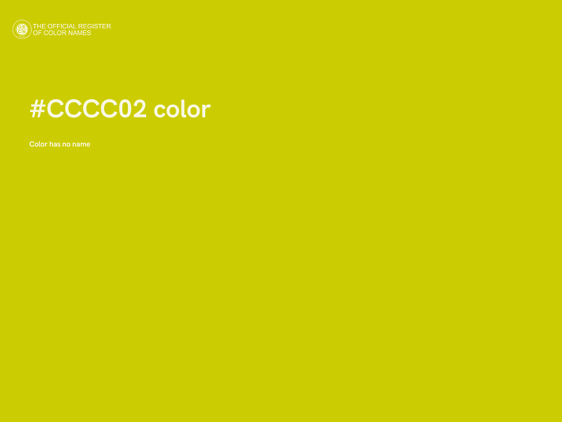 #CCCC02 color image