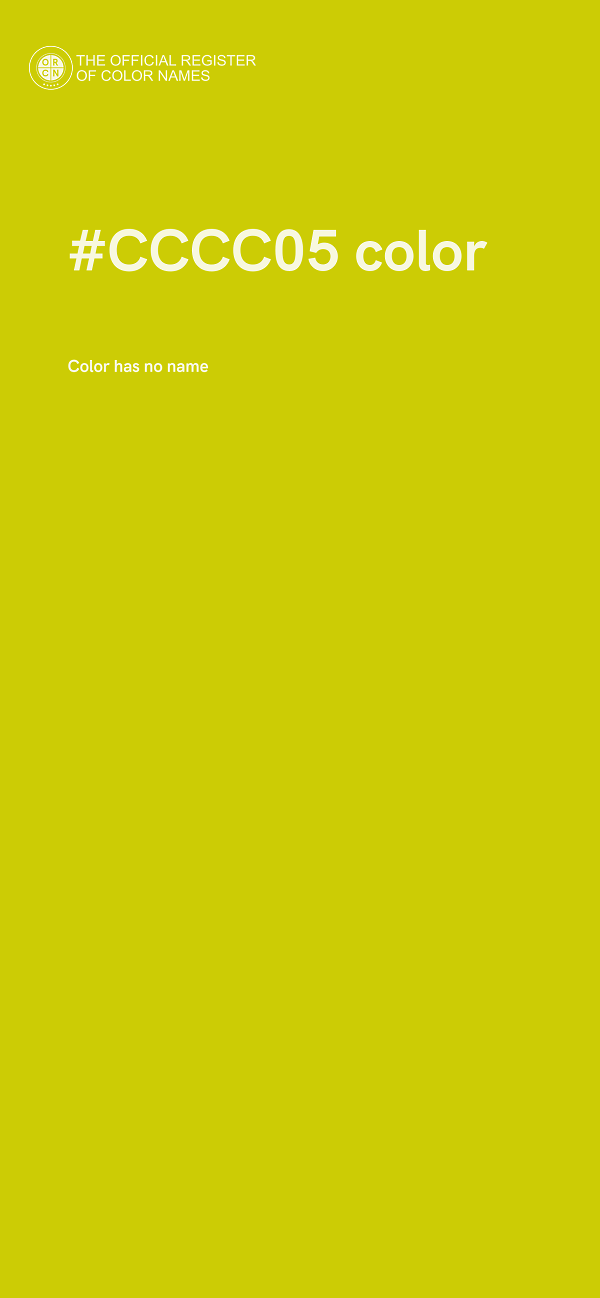 #CCCC05 color image
