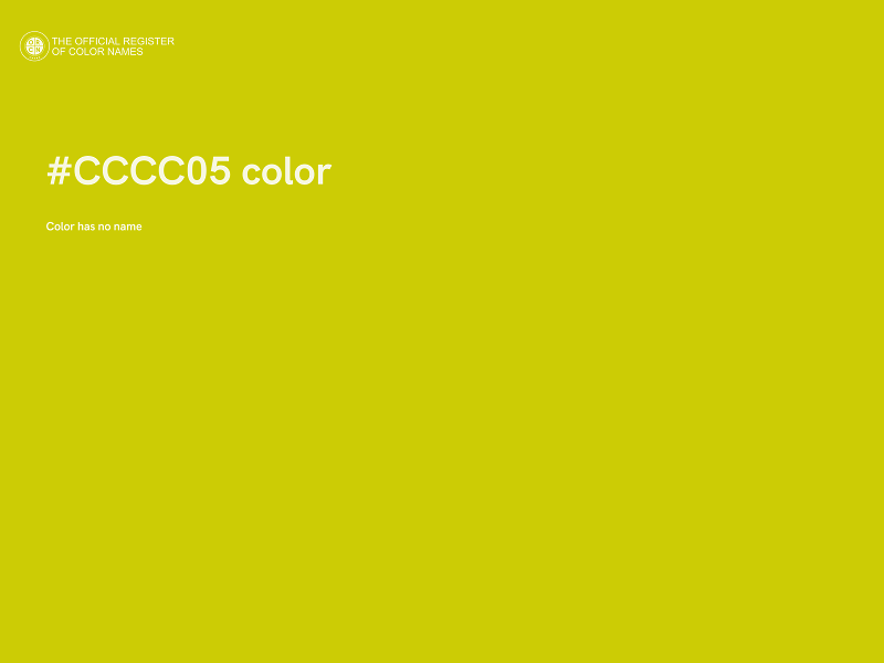 #CCCC05 color image