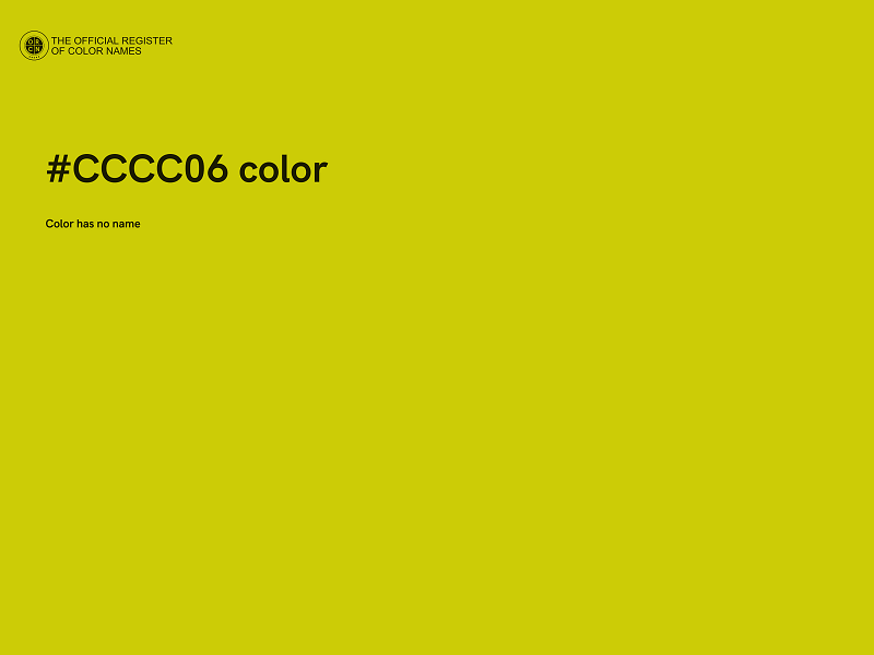 #CCCC06 color image