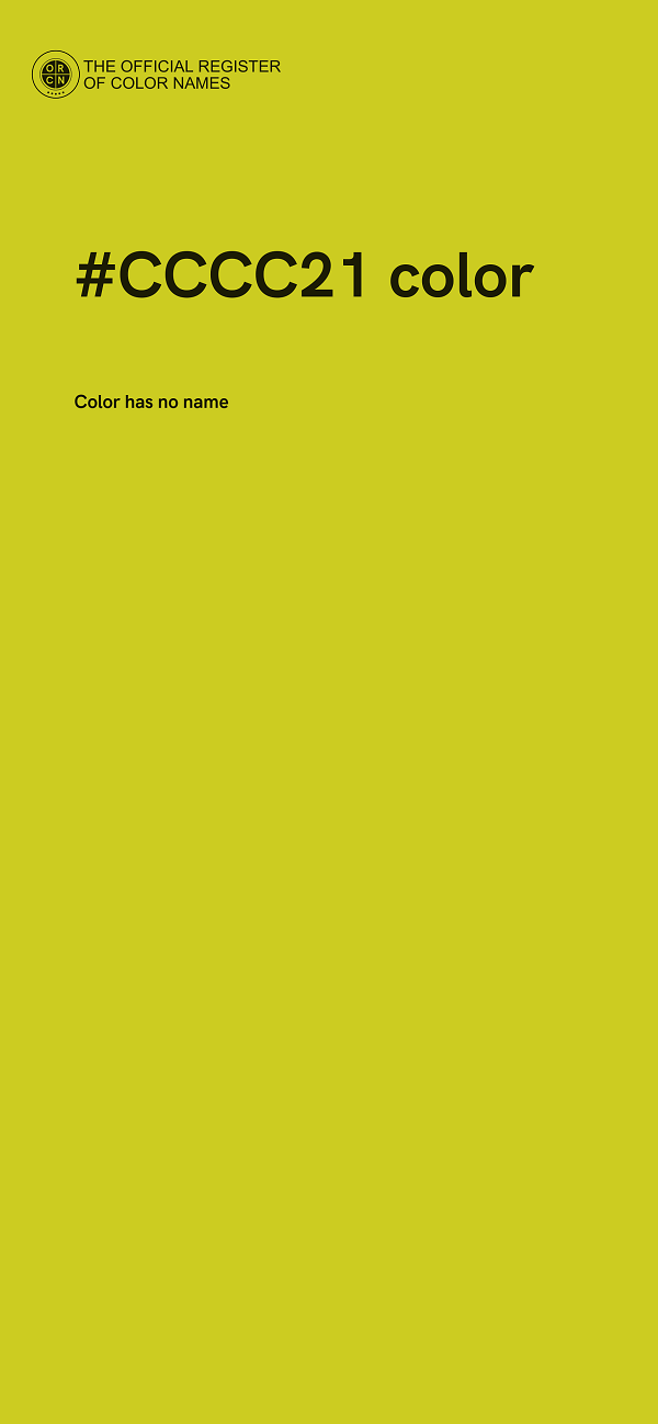 #CCCC21 color image