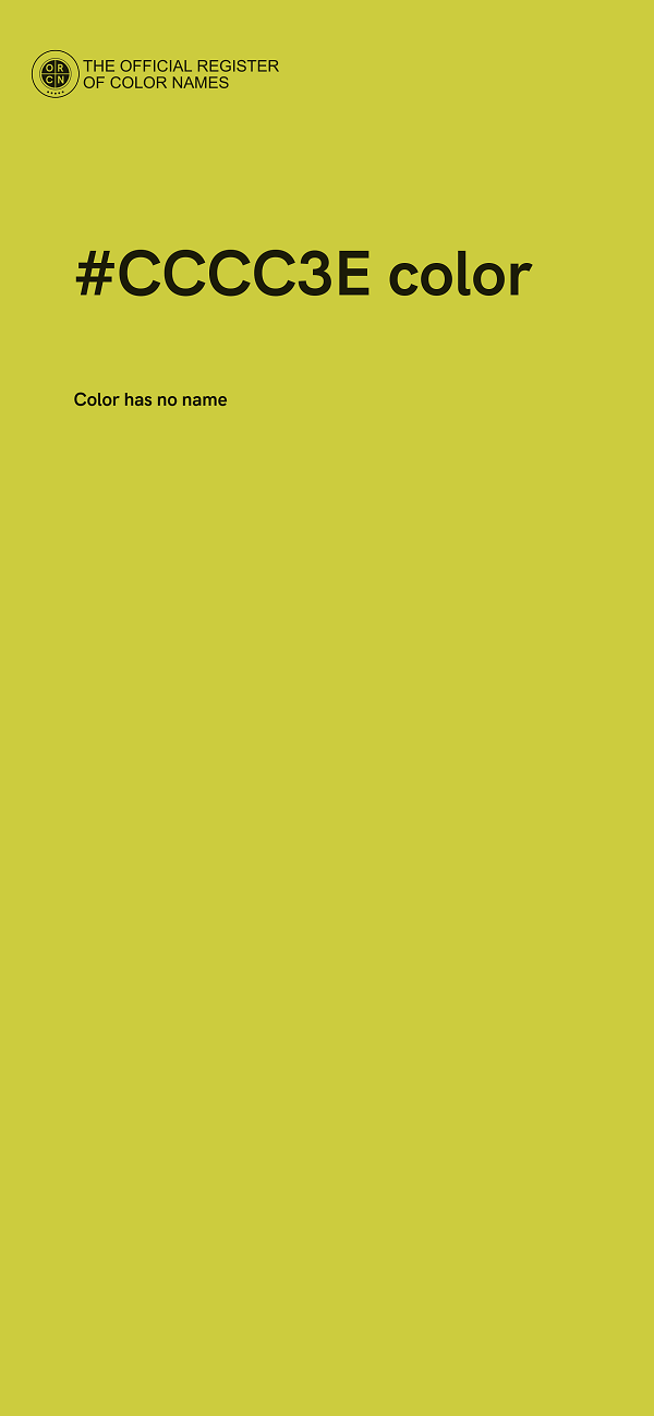 #CCCC3E color image