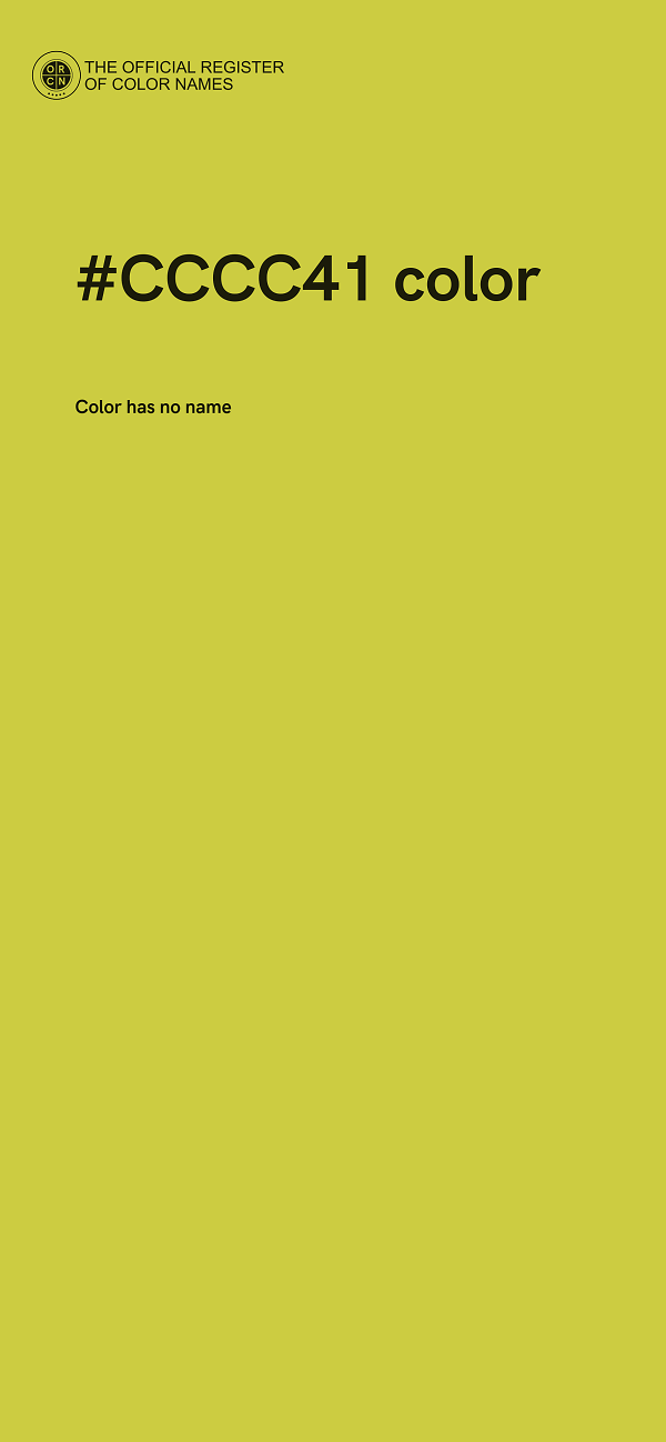 #CCCC41 color image