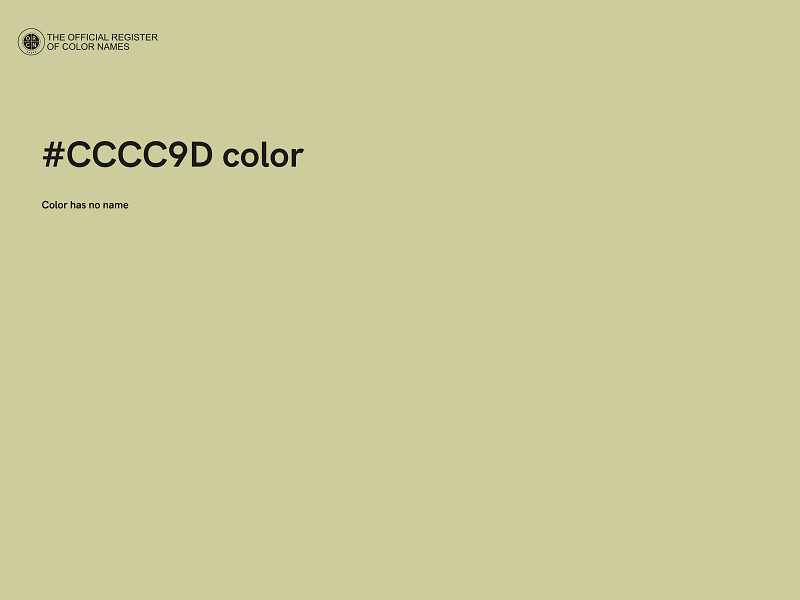 #CCCC9D color image