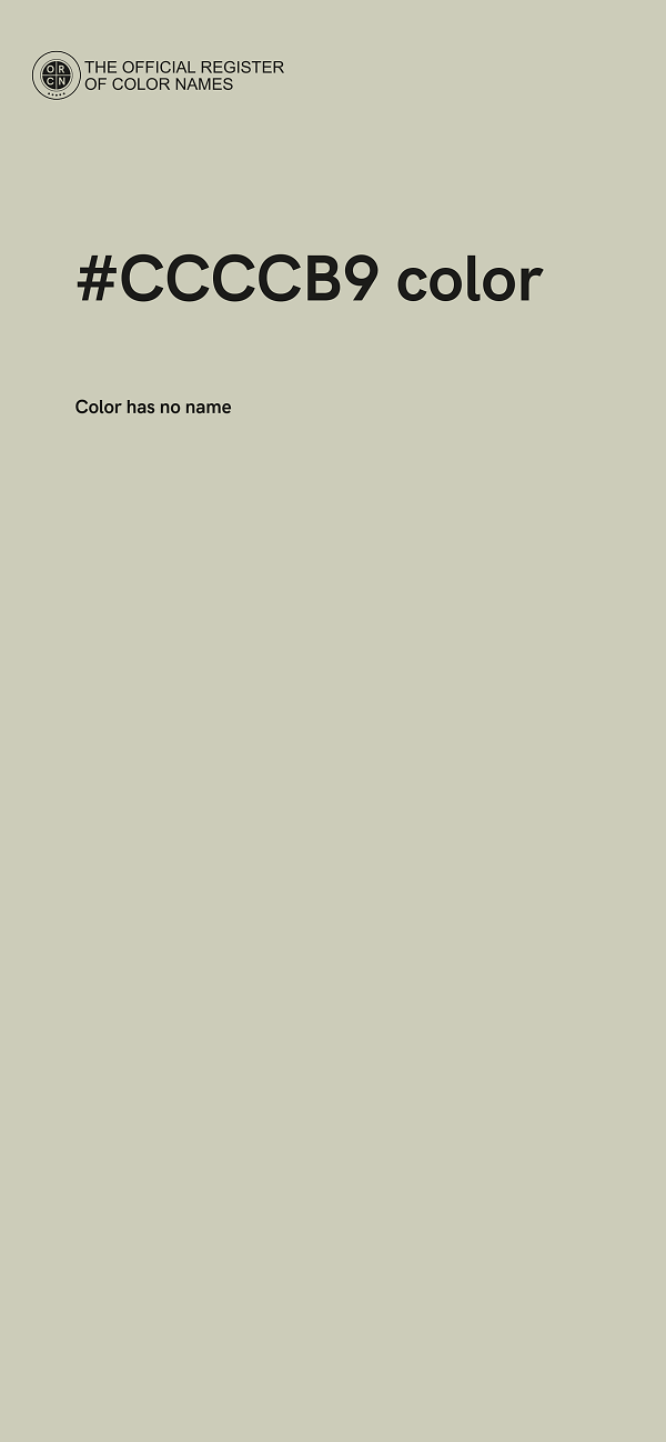 #CCCCB9 color image