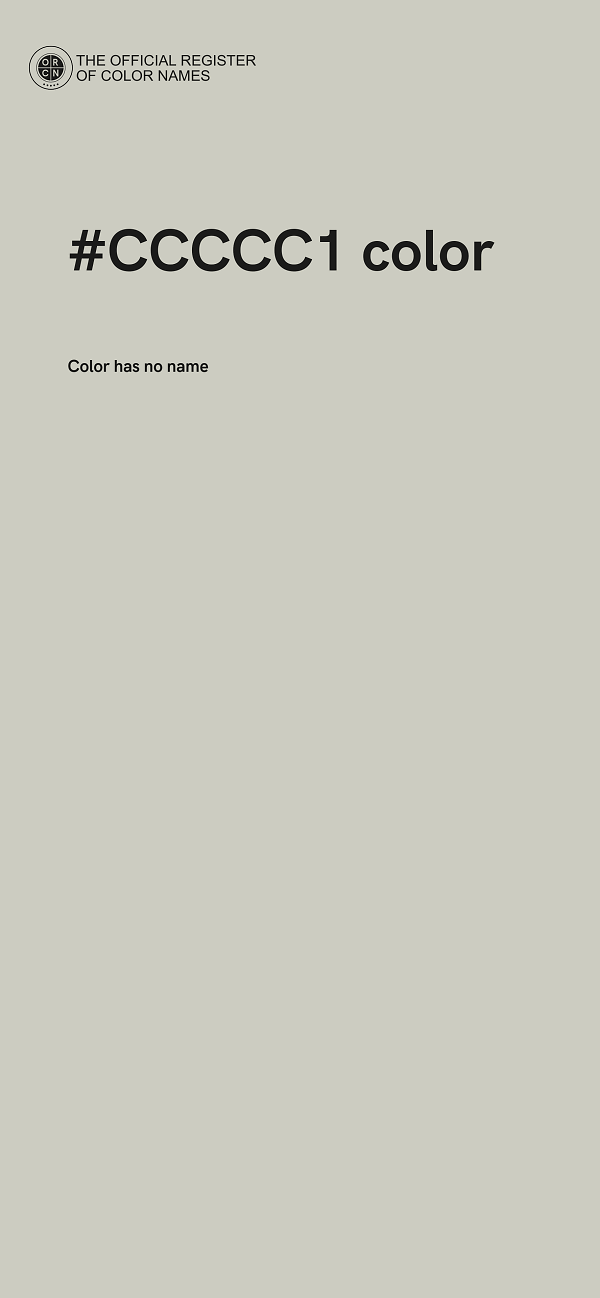 #CCCCC1 color image